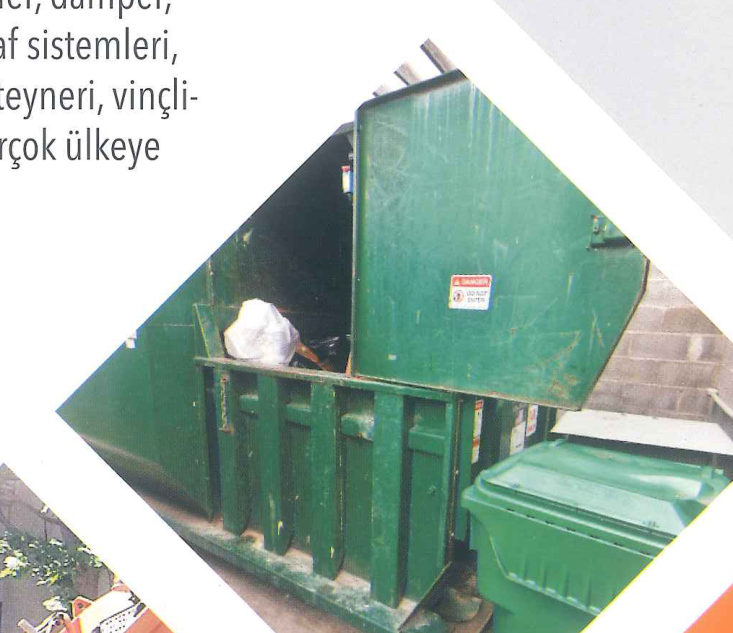 Harman üretimi sabit atık sıkıştırma kompaktörü ve konteyner